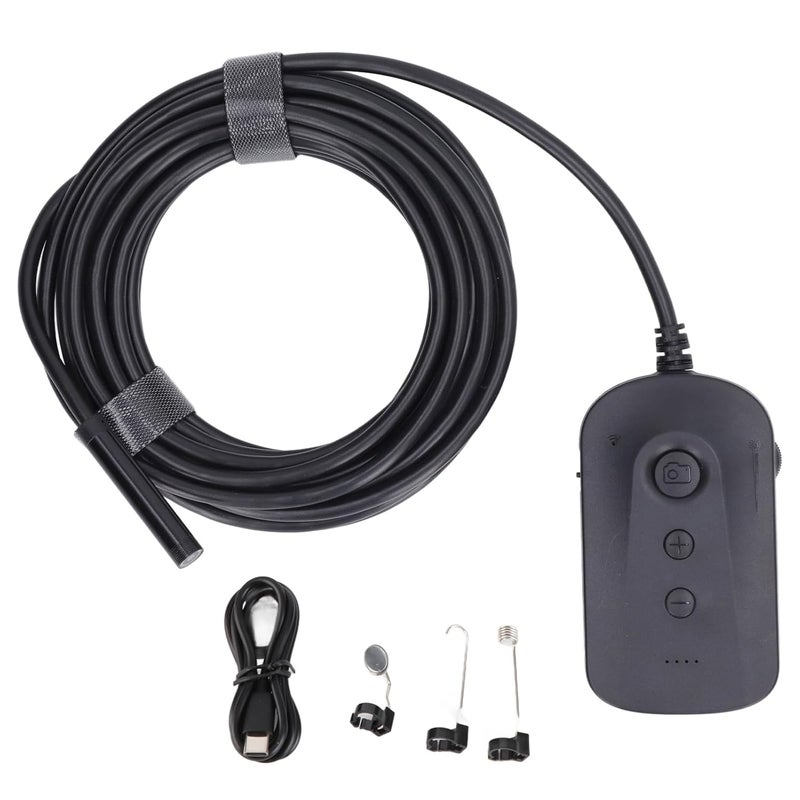8mm IP67 Probe for Pipeline Maintenance and Automobile Repair - WiFi Endoscope Inspection Camera with 5MP Auto Focusing Lens - Digital Industrial Borescope, 6 Adjustable LEDs - Image 1