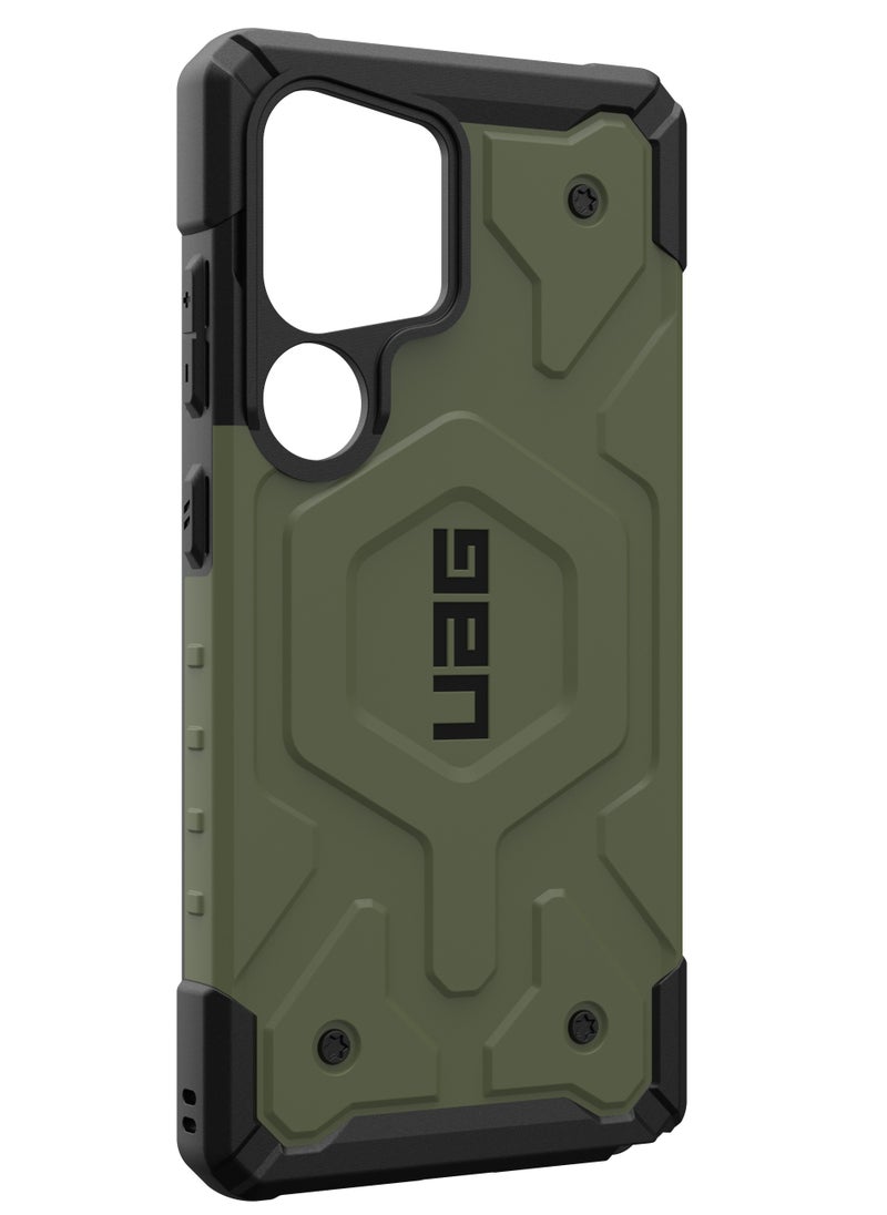 Urban Armor Gear - UAG Pathfinder Pro MagSafe for Samsung Galaxy S25 ULTRA Case Cover [18 Feet Drop tested] - Olive Drab - Image 1