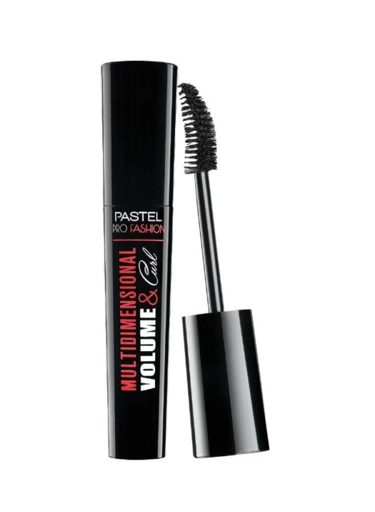 باستيل ماسكارا متعددة الابعاد ومكثفة ومقوسة للرموش - 12 مل - Image 1