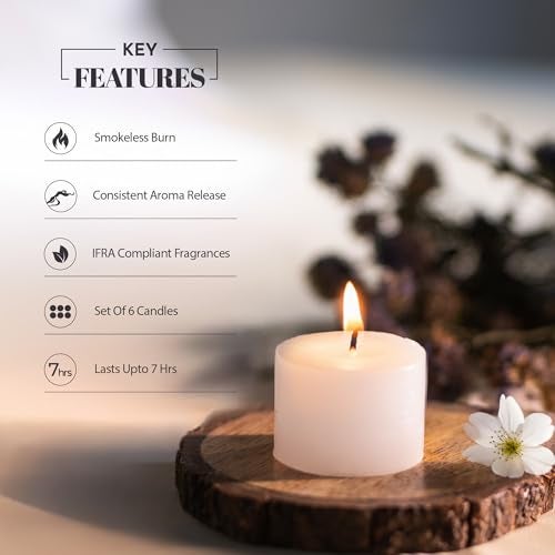 Aromahpure Scented Votive Candles Combo | 3 x 3.5 cm | Aroma Candles with Long-Lasting Fragrance | Burn Time 7 Hours Each | Relaxing Aromatherapy Candles for Home Décor & Gifting - Image 5