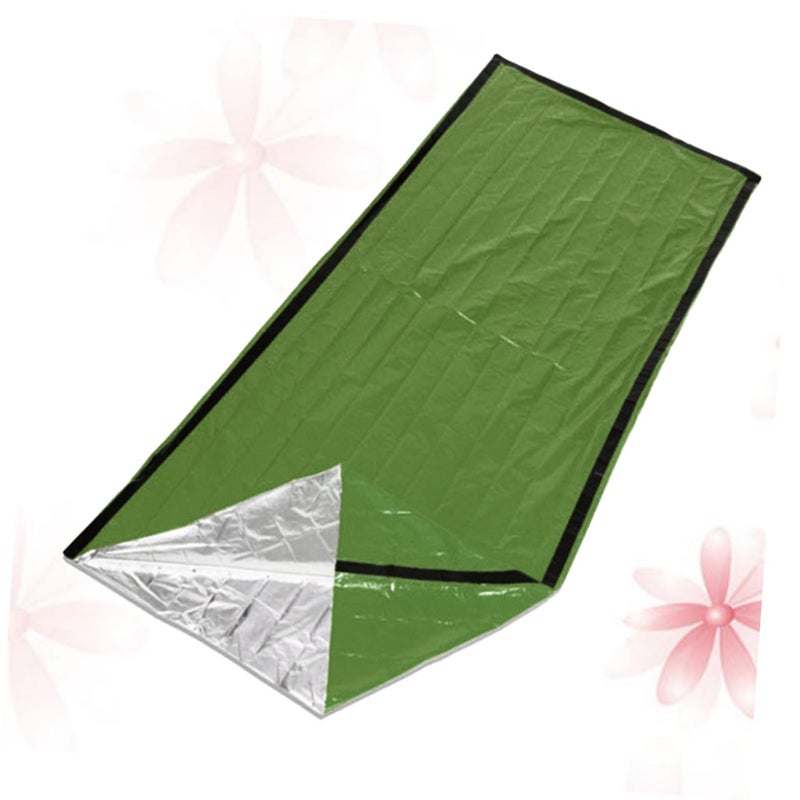 Emergency Thermal Sleeping Bag Compact Lightweight Insulating Outdoor Survival Kit - Image 3