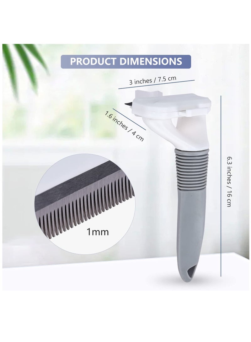 Excefore Cat Brush for Shedding, Self Cleaning Slicker Brush Cat Dog Pet Grooming Brush, Cat Brushes Deshedding Tool for Long Short Haired Cats, Removes Mats, Tangles, Loose Fur - Image 4