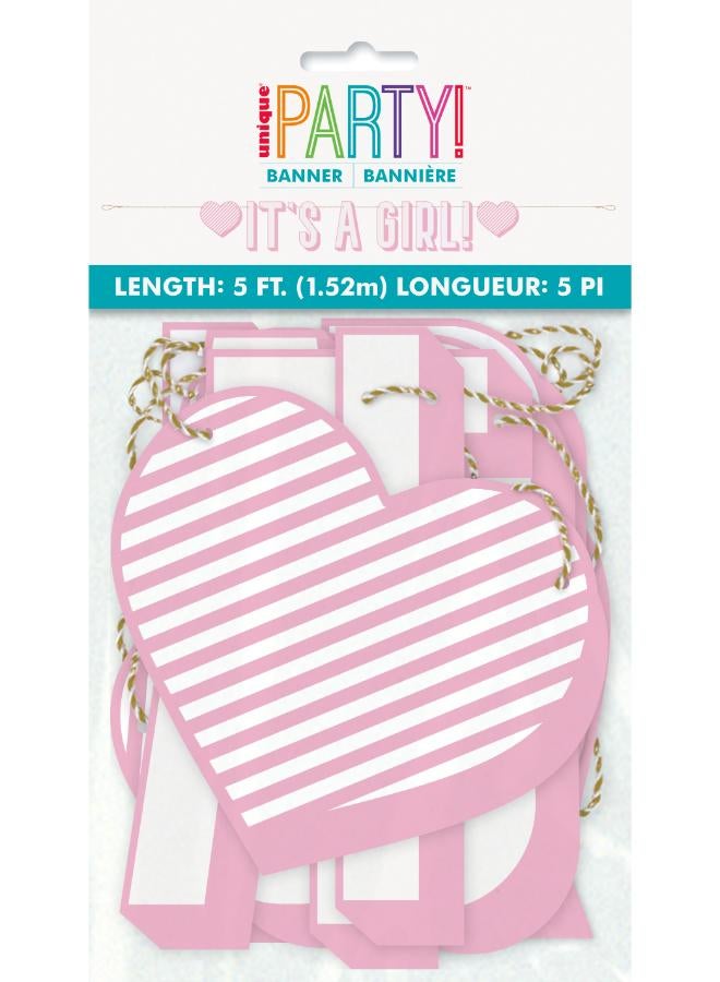 Unique It'S A Girl Letter Banner - Image 3