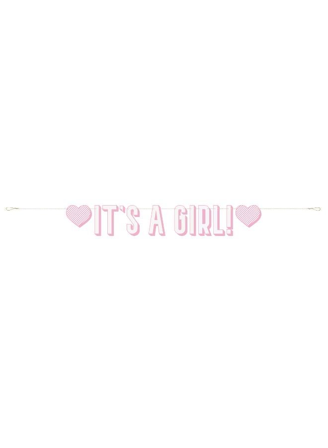 Unique It'S A Girl Letter Banner - Image 1