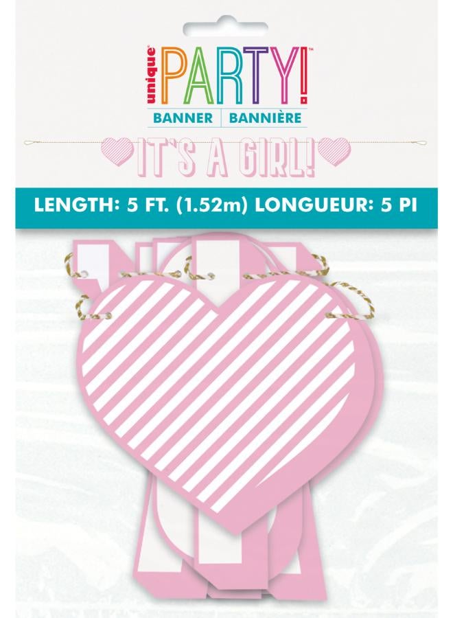 Unique It'S A Girl Letter Banner - Image 2