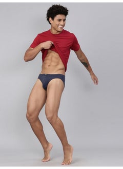 Levi's Levi's Men's Cotton Style #011 Comfort Regular Fit Solid Brief (Pack of 3) (#011-BRIEF-DK GMEL/BLK/NMEL-P3_Dk. Grey Melange,Black,N.Melange_XL)  - Image 2