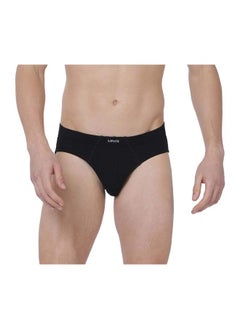 Levi's Levi's Men's Cotton Style #011 Comfort Regular Fit Solid Brief (Pack of 3) (#011-BRIEF-DK GMEL/BLK/NMEL-P3_Dk. Grey Melange,Black,N.Melange_XL)  - Image 3