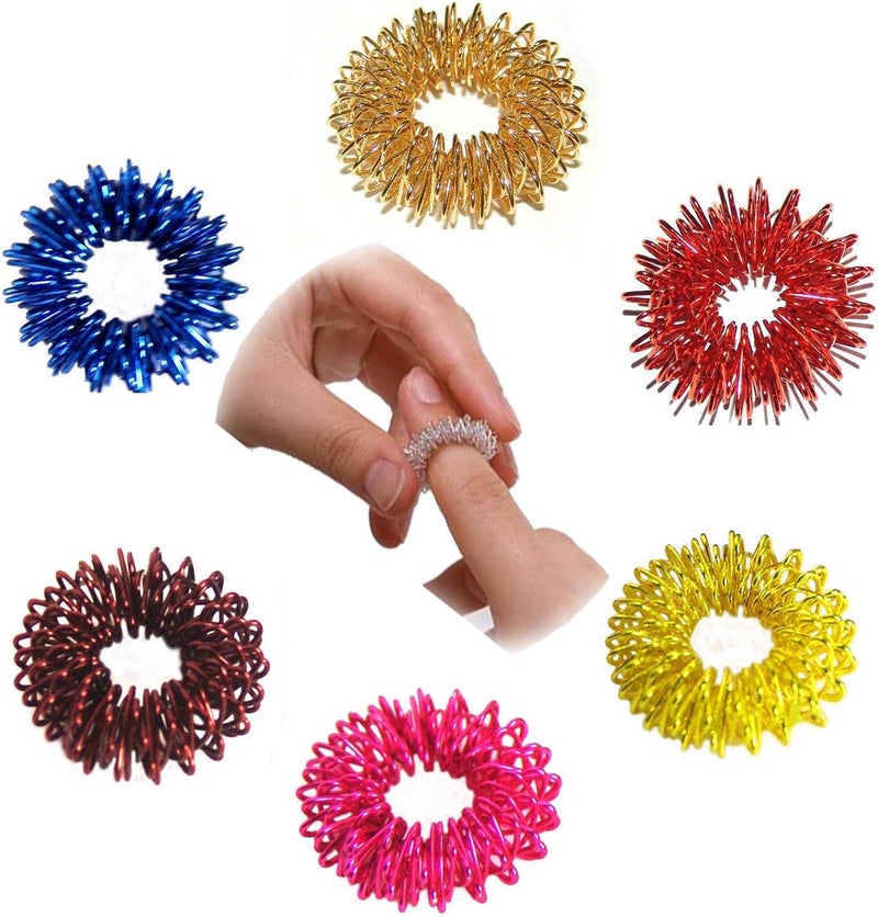 ACI Acupressure Reflexology Magnetic Pyramidal Therapy Power Pain Relief Energy Foot Health Mat Set Of 1 Sujok Rings Set Of 5 L X W X H 30 X 30 X 7 Cm Yellow Mat - Image 5