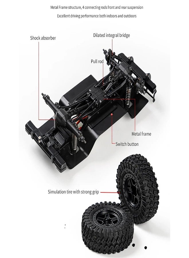 AMK Upgraded TRX4M Nylon Chassis Frame, 1/18 RC Crawler Assembled Chassis for 1/18 AX-8560 Rc Crawler TRX4-M Bronco Defender - Image 2