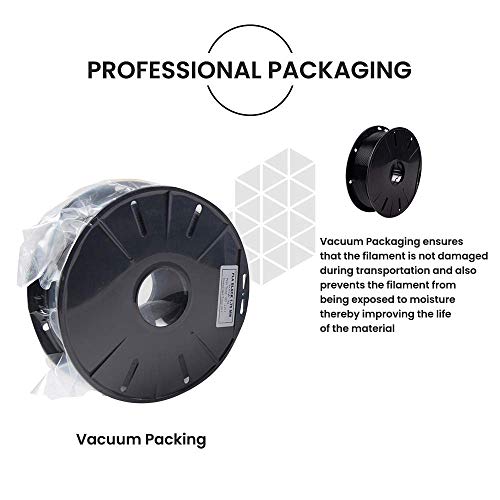 Tesseract Premium PLA + 2.85mm 3D Printing Filament | Dimensional Accuracy +/- 0.03mm | Compatible with Most FDM Printers |1 KG 3D Printer Filament - PLA Black (Quantity 1) - Image 5