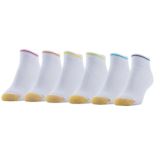 GOLDTOE Women's Liner Socks, 6-Pairs, Stripe Assorted, Shoe Size: 8-13 - Image 5