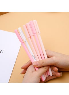KASTWAVE Liquid Ink Gel Rollerball Pen 12Pcs 0.5mm Writing Pens Pastel Black Ink Pens Ballpoint Gel Pens Quick Drying Fine Point Pens Aesthetic Pens Multipack Liquid Ink Pens Fibre Pens for Writing  - Image 3