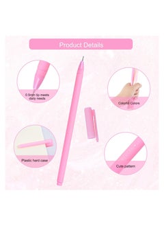 KASTWAVE Liquid Ink Gel Rollerball Pen 12Pcs 0.5mm Writing Pens Pastel Black Ink Pens Ballpoint Gel Pens Quick Drying Fine Point Pens Aesthetic Pens Multipack Liquid Ink Pens Fibre Pens for Writing  - Image 4