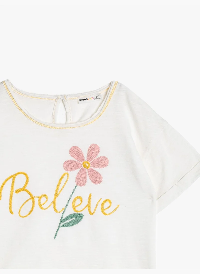 KOTON Embroidered T-Shirt