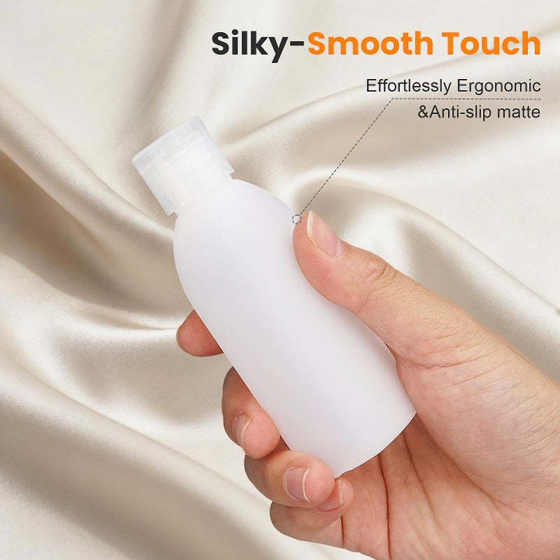 Cosywell Travel Bottles for Toiletries 9PCS Shampoo Bottles TSA Approved Toiletry Bottle Leakproof Plastic Cream Jars Refillable Cream Lotion Travel Essential Toiletrie(White) - Image 3