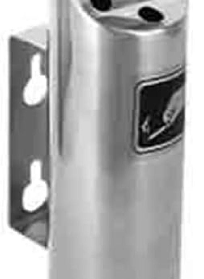 جدار جبل الفولاذ المقاوم للصدأ عمود الرماد دخان طفاية النفايات يمكن صغير الحجم الداخلية في الهواء الطلق شرفة - Image 2