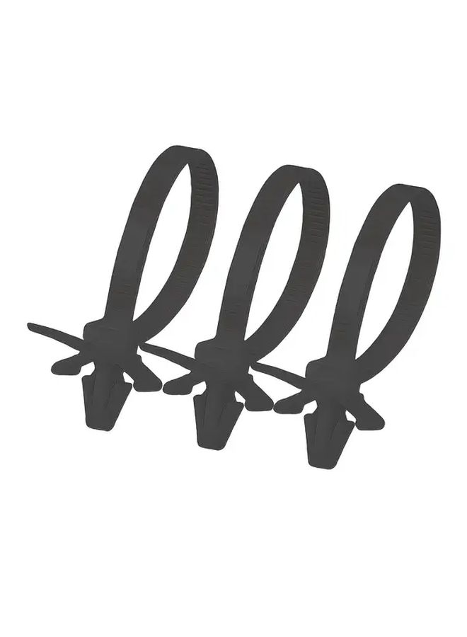 Black Nylon Cable Zip Ties 20 Pack Self Locking UV Resistant Heavy Duty - Image 2