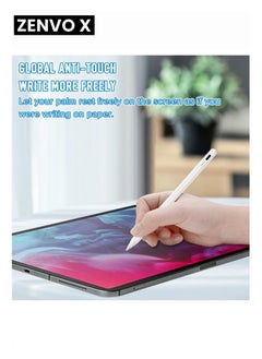 zenvo X Pens for Touch Screens, Magnetic Adsorption, Fast Charge, High Precision Stylus for iPad (2018-2022), iPad (10/9/8/7/6th), iPad Pro (11/12.9in), iPad Mini (6/5th), iPad Air (5/4/3rd Gen)  - Image 2