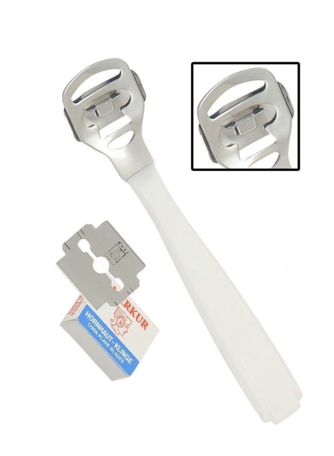 أداة تقشير القدم - مزيل للكالو ومكشطة لتقشير الجلد الميت - عناية احترافية بالقدمين للمنزل والسفر متعدد الألوان - Image 1