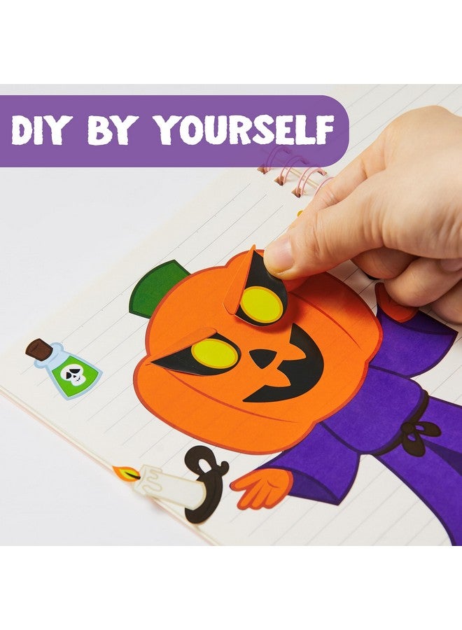JOYIN 45 Pcs Halloween Make a Face Stickers, Halloween Party Favor for Kids, Art Craft Party Supplies, Classroom Activities Games Goodies, Sticker Sheets with Witch, Vampire Designs - Image 5