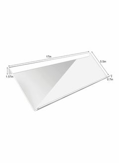 Excefore Computer Keyboard Stand, Clear Acrylic Premium Tilted Computer Keyboard Holder, for Easy Ergonomic Typing, Upgraded Version Working at Office Desk, Computer Gaming at Home  - Image 2