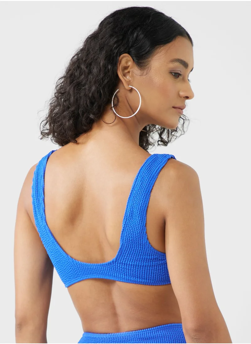 TOPSHOP Topshop Mix And Match Crinkle Plunge Cami Bikini T