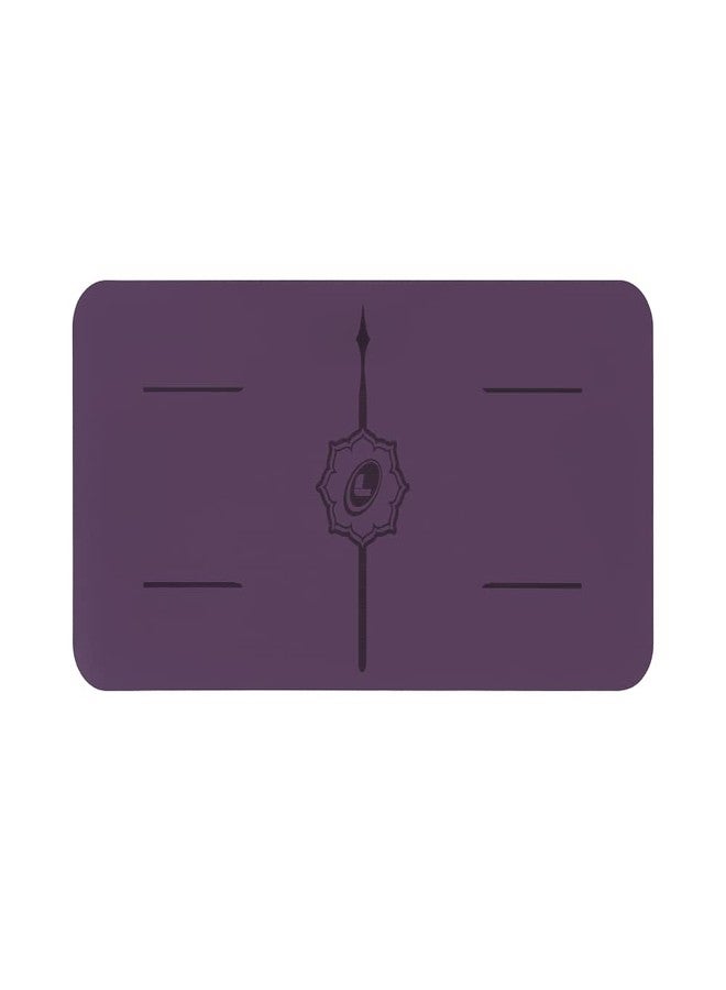 Liforme Yoga Pad - Patented Alignment System, Warrior-like Grip, Non-slip, Eco-friendly and biodegradable, 4.2mm thick pad for knee, elbow and hand support during Yoga (Purple) - Image 5