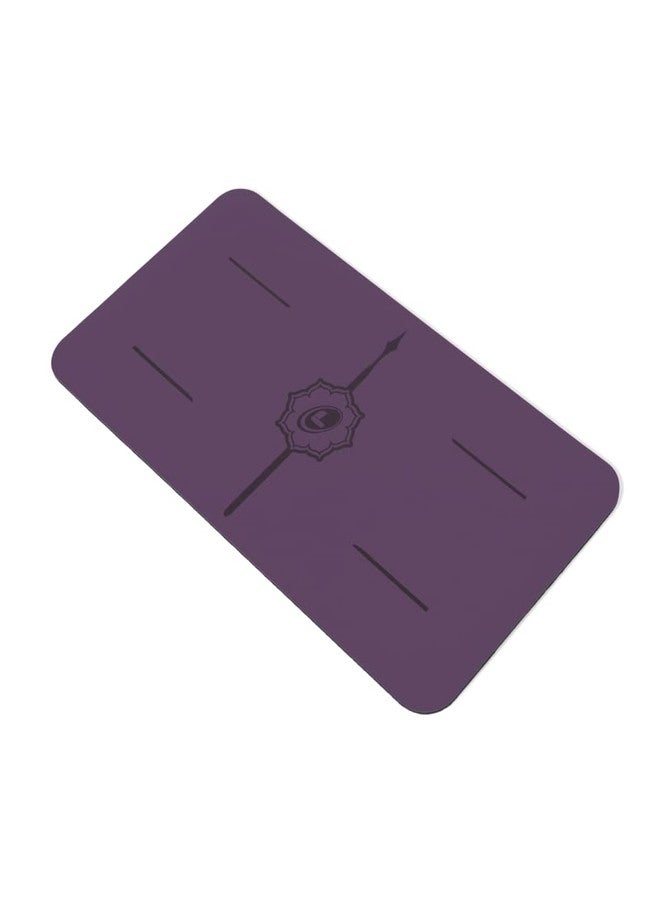 Liforme Yoga Pad - Patented Alignment System, Warrior-like Grip, Non-slip, Eco-friendly and biodegradable, 4.2mm thick pad for knee, elbow and hand support during Yoga (Purple) - Image 3