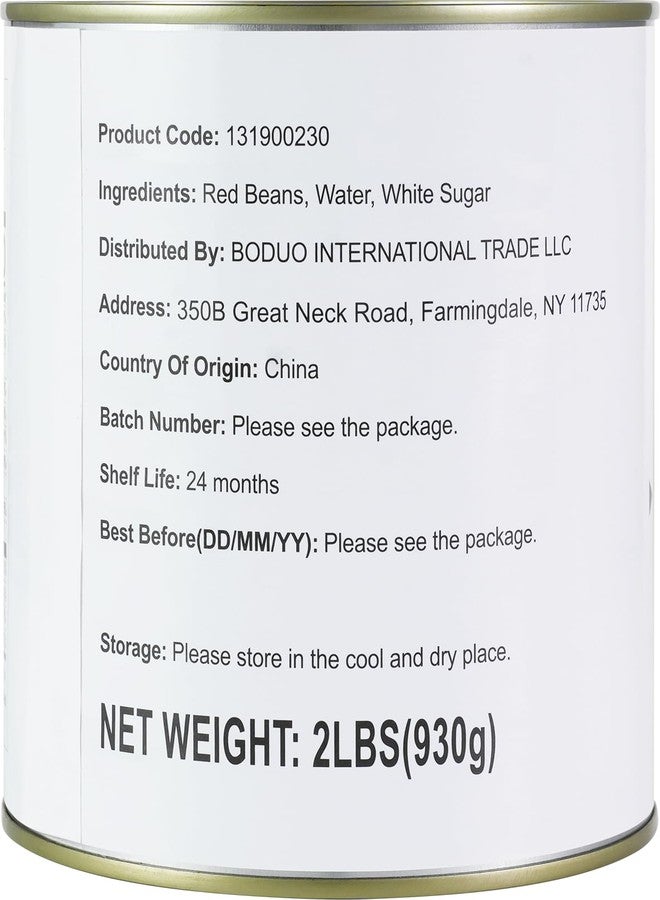 Soeos Canned Sweet Red Beans, 32.8 Ounce (930g), Ready-to-Eat, Soft Texture & Mildly Sweet Flavor - Ideal for Asian Desserts, Soups, and Pastries - Image 3