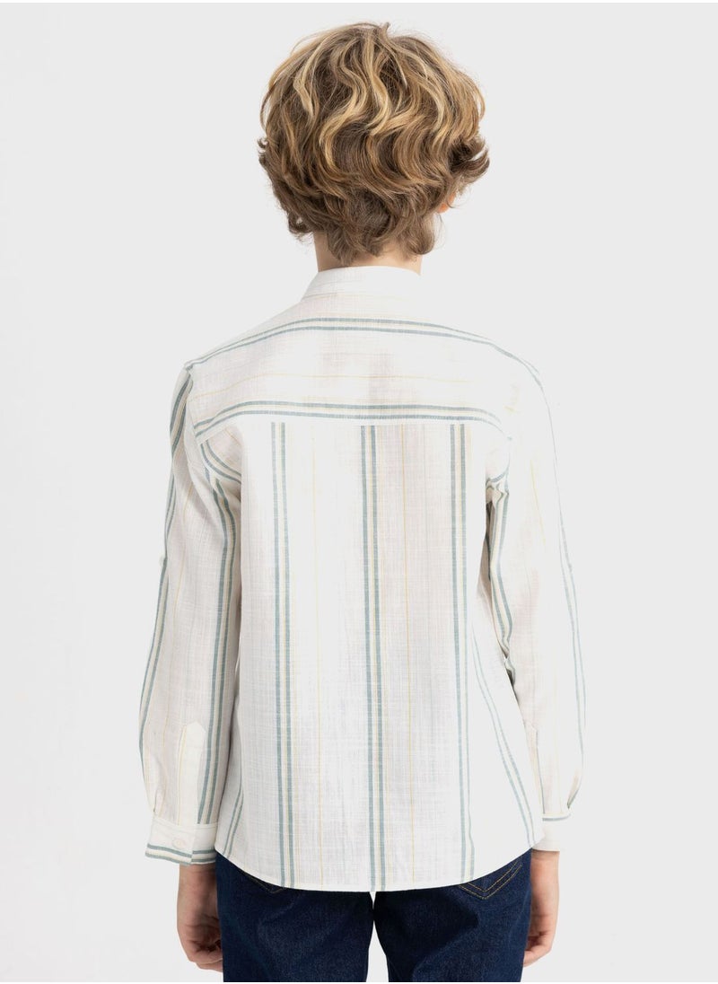 DeFacto - Boy Regular Fit Long Sleeve Shirt - Image 1