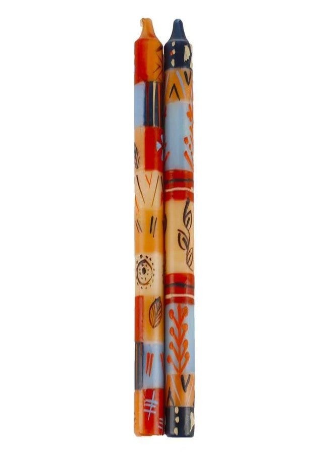 Nobunto Hand Painted Candles in Uzushi Design (Pair of tapers) - Image 4