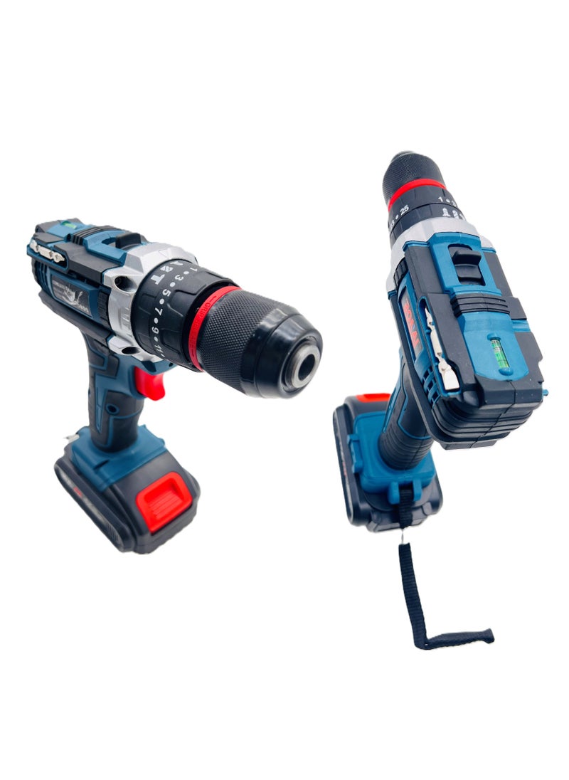 BONAI 36VF Cordless Electric Drill, 3/8" (10mm) Lithium-Ion Power Drill Set with 2.0Ah Battery, 40N.m Max Torque, 2-Speed 0-350/0-1400 RPM, with Carry Case and Accessories  - Image 3