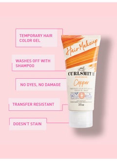 CURLSMITH CURLSMITH - Hair Makeup - Vegan Temporary Hair Color and Styling Gel (Copper 3fl.oz)…  - Image 3