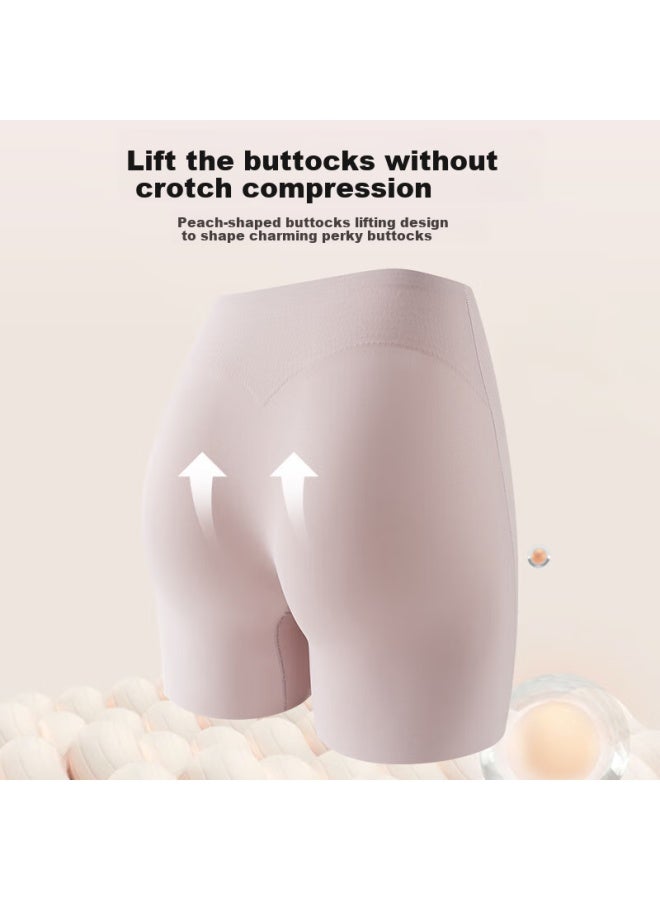 Liberal Women's Seamless High Waist Anti-bacterial Safety Shorts For Summer - Image 4