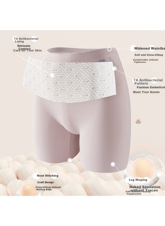 Liberal Women's Seamless High Waist Anti-bacterial Safety Shorts For Summer - Image 3