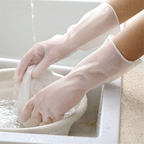 karomouj Kma394 Cleaning Gloves | Reusable Rubber Gloves For Kitchen Dishwashing Cleaning Non-Slip Laundry Gardening Household Gloves (Multicolor,Pack of 1 Pair) - Image 1