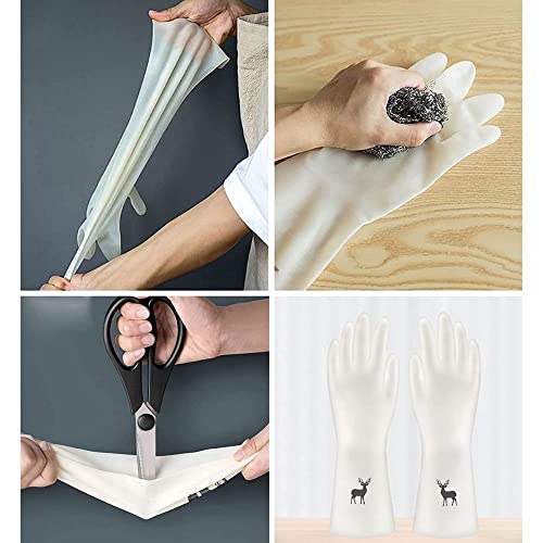 karomouj Kma394 Cleaning Gloves | Reusable Rubber Gloves For Kitchen Dishwashing Cleaning Non-Slip Laundry Gardening Household Gloves (Multicolor,Pack of 1 Pair) - Image 2