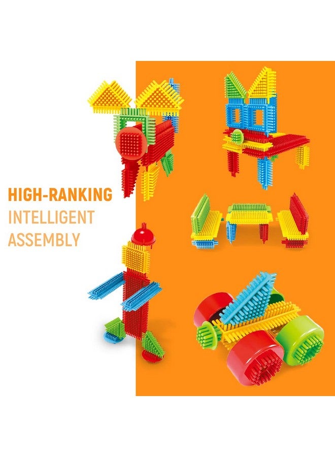 teytoy My First Baby Building Toys, 150pcs Bristle Shape 3D Building Blocks Toy Set, STEM Educational Preschool Toys, Building Blocks for Kids Ages 4-8 Years Old - Image 5