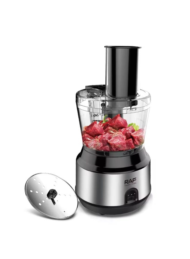 آر إيه أف معالج الطعام RAF R2872 - آلة مطبخ متعددة الوظائف 6 في 1 بشفرات من الفولاذ المقاوم للصدأ - Image 1