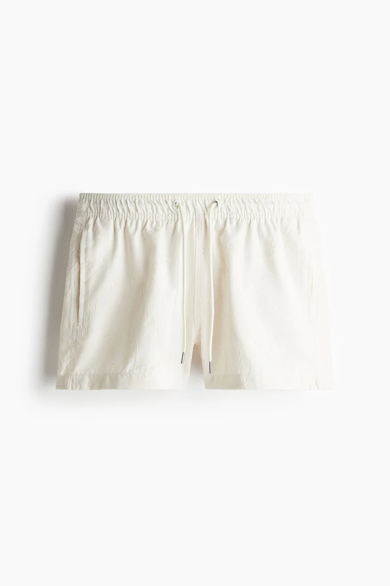 H&M  Embroidery-pattern swim shorts for Men | Best Price UAE