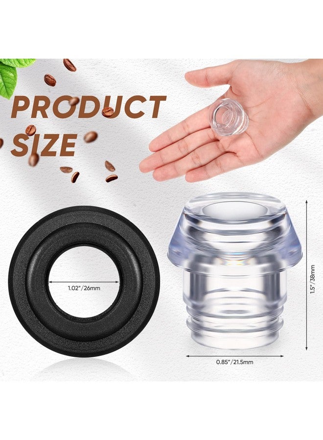 Lounsweer Lounsweer 2 Sets Percolator Parts Top and Washer Ring Compatible with Farberware Yosemite Coffee Percolators Replacement Transparent Coffee Pot Filters  - Image 2