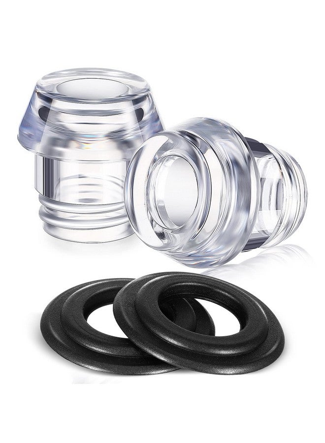 Lounsweer Lounsweer 2 Sets Percolator Parts Top and Washer Ring Compatible with Farberware Yosemite Coffee Percolators Replacement Transparent Coffee Pot Filters  - Image 1