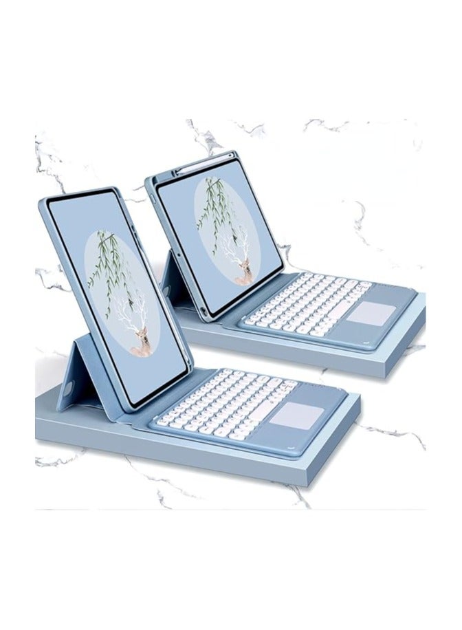 general Arabic and English Keyboard Case with Touchpad for iPad 10.9" Air 5th 4th Generation iPad Pro 11 Inch, Vertical Magnetic Detachable Magic Back Clear Cover with Pencil Holder - Image 1