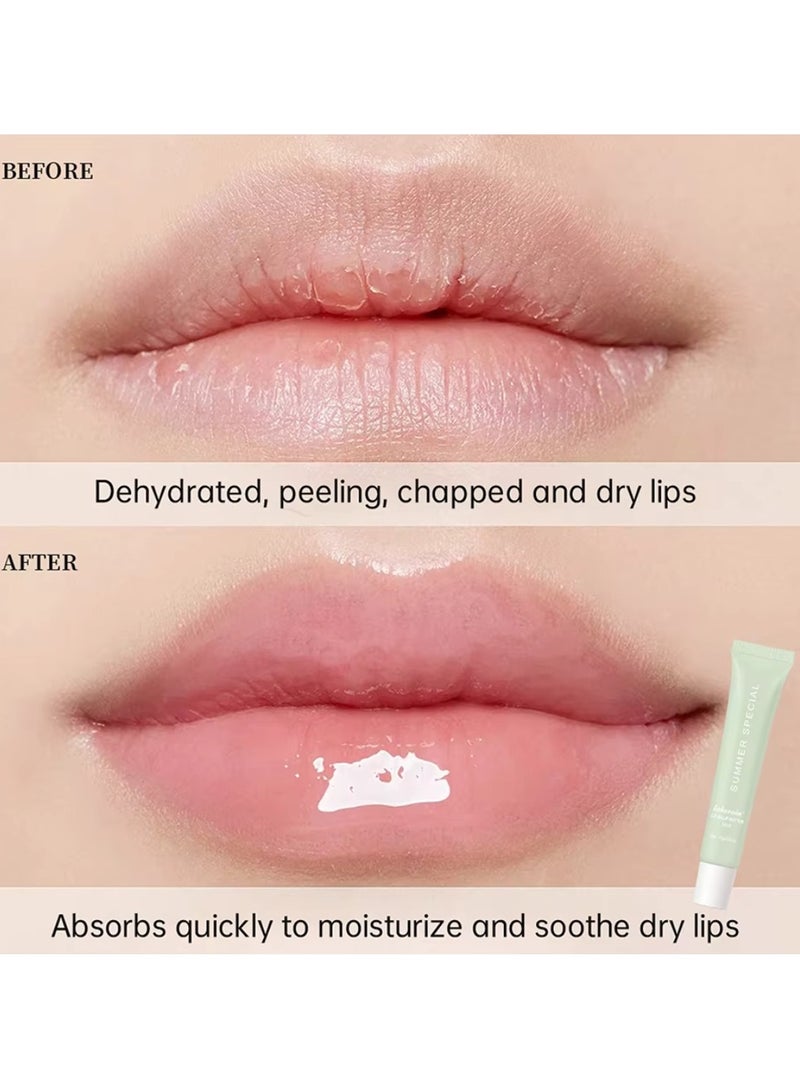 lakerain Summer Special Lip Butter Balm Non Greasy Soothes Dry Lip Care Oil Moisturizing Lightweight Summer Lip Balm for Dark and Dry Lips Hydrating and Nourishing Lip Gloss 15g Mint 02 - Image 4