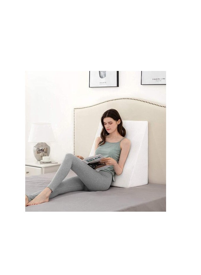DEEP SLEEP Every Night Deep Sleep Orthopedic Bed Wedge Pillow With HD Foam Top Elevation For Sleeping, Acid Reflux, Heartburn, Anti Snoring And Gerd Pillow - Ideal For Neck Pain, Back Support (W 74 X L 75 Cm, Standard: 8")  - Image 2