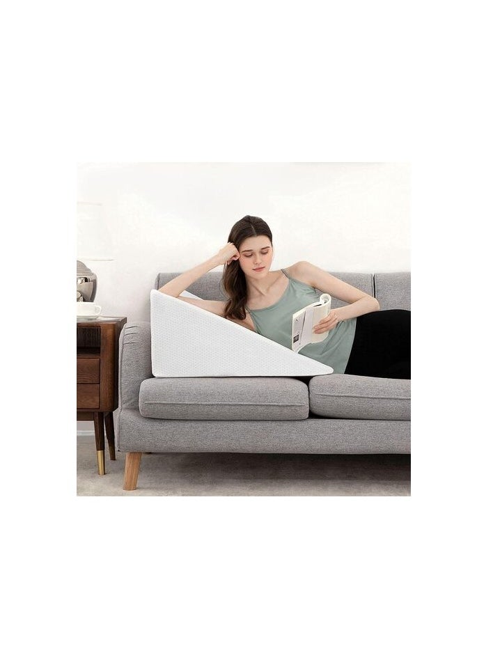 DEEP SLEEP Every Night Deep Sleep Orthopedic Bed Wedge Pillow With HD Foam Top Elevation For Sleeping, Acid Reflux, Heartburn, Anti Snoring And Gerd Pillow - Ideal For Neck Pain, Back Support (W 74 X L 75 Cm, Standard: 8")  - Image 3