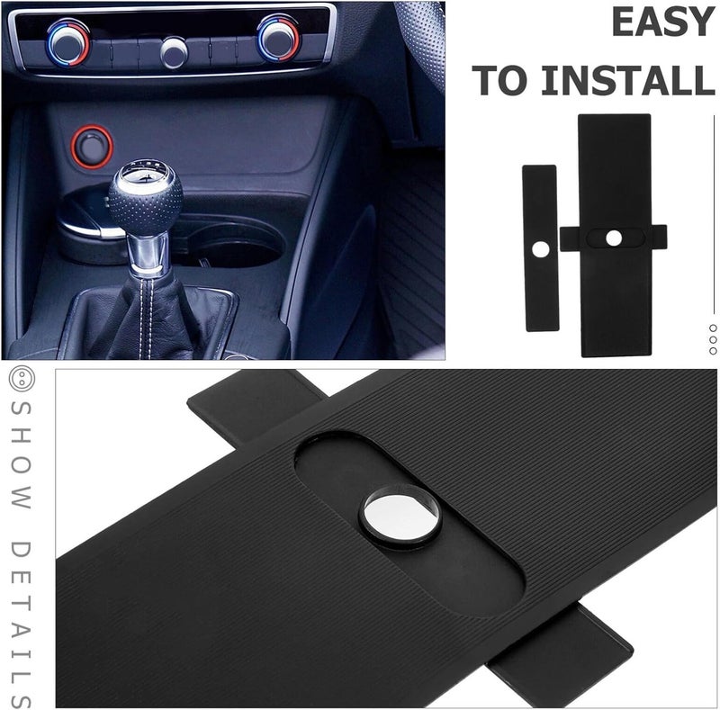 OUNONA 1set Car Gear Shift Panel Cover Durable Auto Shift Lever Trim for Easy Installation Sleek Design Protects from Debris Enhances Interior Appearance - Image 2