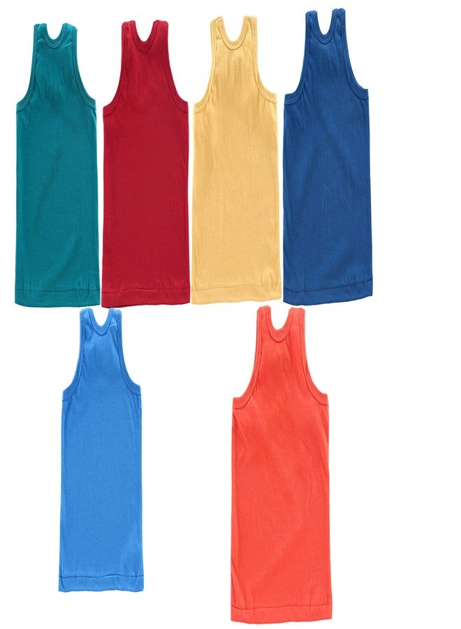 KRIDAY Unisex Vest (Pack of 6) (ZR-VEST_Multicolored_3-6 Months) - Image 2