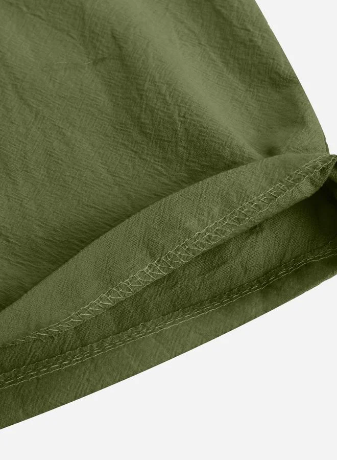 Styli Styli Solid Bermuda Shorts with Drawstring
