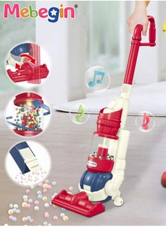 MEBEGIN 4 in 1 Electric Kids Vacuum Cleaner Toy for Toddler with Lights and Sounds Pretend Play Toy Vacuum Cleaner Toddler Best Gift for Boys and Girls  - Image 2